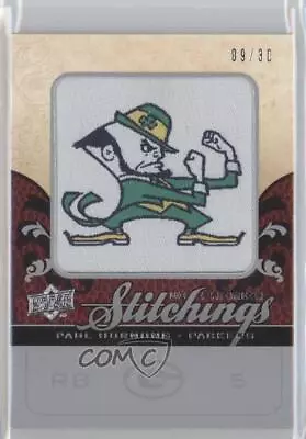 2008 UD Premier Stitchings College Logo Silver /30 Paul Hornung #PS-PH HOF • $23.48