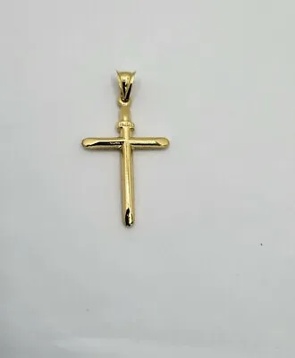 18ct Gold Cross Pendant 750 Hallmark. • £155