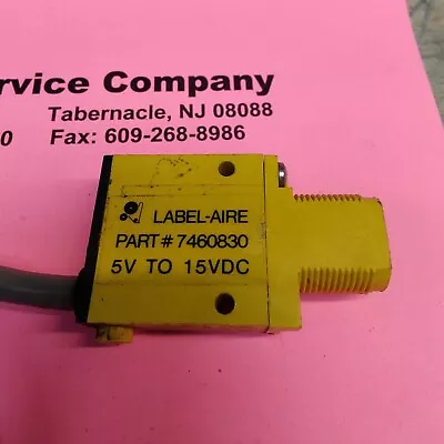 Label Aire 2111 2114 2115 PRODUCT SENSOR RETRO-REFLECTIVE 5-15 VDC  7460830 • $40