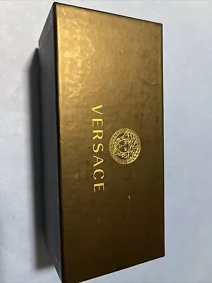 VERSACE EYEGLASSES GLASSES BLACK BOX  CASE  DOCUMENTS No Cloth • $5.99