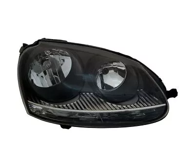 $154.23 • Buy Vw Golf 5 2003-2009 Black Vp694p Right Headlight Rht 