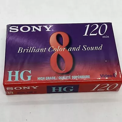 SONY 8mm HG High Grade 120 Minute Video Camcorder Tape Cassette P6-120HG SEALED • $9.95