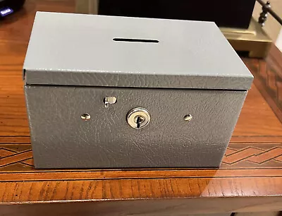 Vintage Buddy Products Petty Cash Box Metal Hinged Coins Change. Missing Key • $17