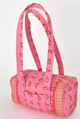 Vera Bradley Pink And Red Paisly Small Shoulder Duffle Bag {EX+} • $20