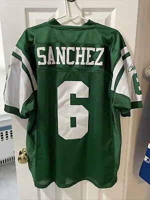 Mark Sanchez New York Jets Reebok Men’s Green Jersey Size 50 • $35