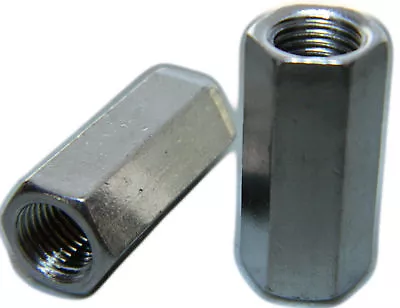 STAINLESS STEEL THREADED ROD HEX COUPLING EXTENSION NUTS 3/8-16 Qty 25 • $52.54