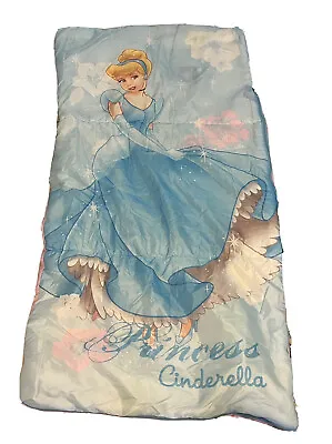 Vintage 90s Disney Princess CINDERELLA Kids Sleeping Bag Blanket Playhut • $39.99