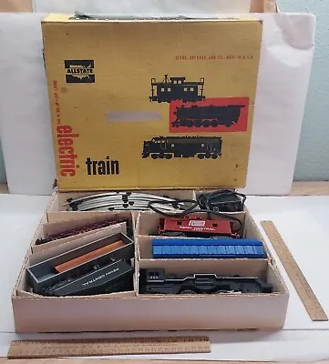 ALLSTATE Electric Train Set - 9735 - SEARS ROEBUCK & CO. - MARX Trains - As Is • $84.01