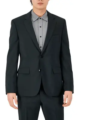 HUGO BOSS Men's Suit Jacket Dark Green 40R Modern-Fit Super Flex • $80