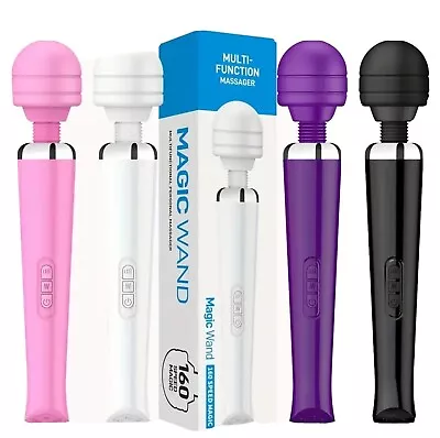 Magic Wand Massager Personal Massager USB Rechargeable 160 SpeedPurple Colour • £27.99
