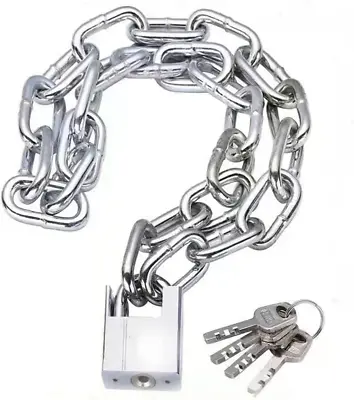 Security Chain LockBike Chain Lock Premium Case-Hardened Security Chain Canno • $19.95