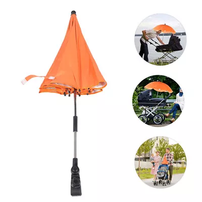  Baby Stroller Umbrella Pushchair Parasol Adjustable Toddler Detachable • £14.66