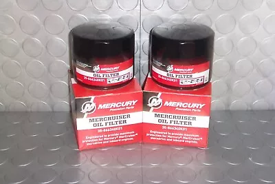 Mercury Marine Quicksilver Engine Oil Filter V8 4Cylinder GM 35-866340K01 2 Pack • $31.94