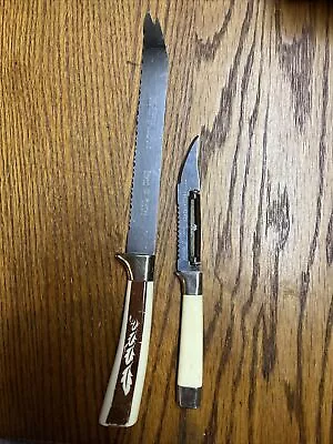 2 Pc Set:The Miracle Worker Peeler/Parer - And Knife Regent Sheffield Vintage • $15.12