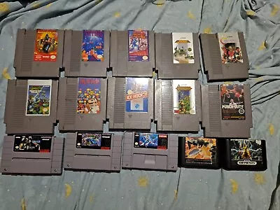 Retro Game Lot. NES SNES SEGA GENESIS. • $132.50