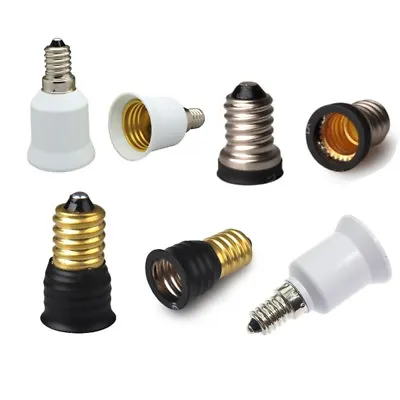 1/5PC E14 To E12/E17/E27/E27A Base Socket Adapter Converter LED Lampholder Bulbs • $9.05