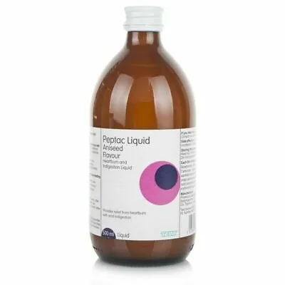 Peptac Aniseed Relief Liquid 500ml - Heartburn Acid Reflux & Indigestion • £7.99