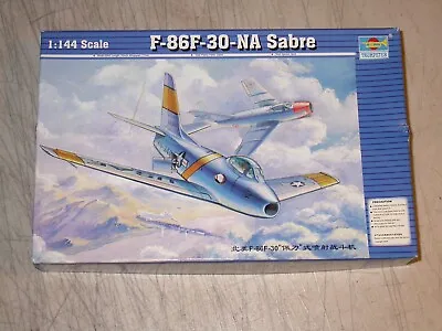 Trumpeter 1/144 F-86F-30-NA Sabre Jet Aircraft Model Kit - 01320 Sealed Parts • $14.99