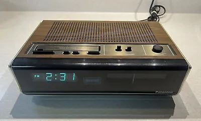 Vintage Panasonic RC-150 Alarm Clock Radio AM/FM Wood Grain Tested Working Nice • $39.95