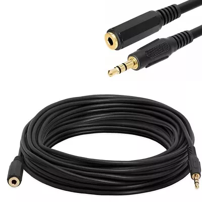 3.5mm Audio Extension Cable Cord Stereo Headphone Male To Female Car MP3 AUX LOT • $4.99