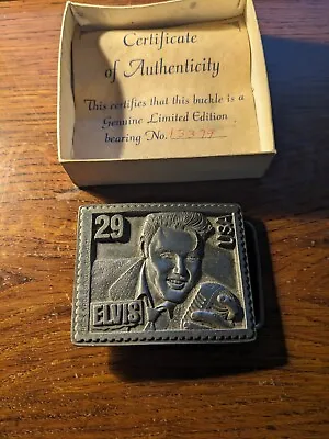 Elvis Presley Belt Buckle Postage Stamp • $25