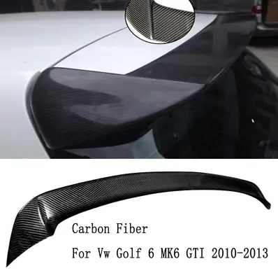 Carbon Fiber Look For Volkswagen Golf 6 MK6 GTI Rear Roof Spoiler Wing 2010-2013 • $159.99