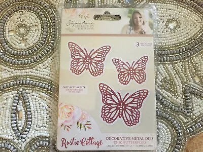 Crafter's Companion Metal Dies Chic Butterflies By Sara Signature New • $4.79