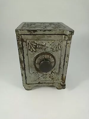 Vintage Silver Safe Bank With Combination Lock • $28