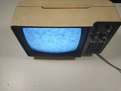 CRT TV ~1975 Mains/12V All Transistor TR-572DU National Panasonic Matsushita  • $475