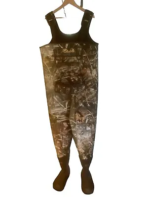 Cabela's Super Max 1600-MAX4 Duck Hunting Waders Insulated Chest Waders Sz 10 R • $95
