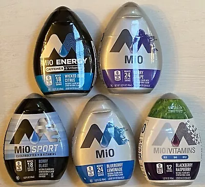 5 Bottles Of  MiO BERRY BLAST  - BLUEBERRY LEMONADE - ETC WATER FLAVOR ENHANCER • $23.94