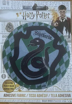 £2.49 • Buy Harry Potter Adhesive Fabric Transfer Slytherin Shield Iron On.