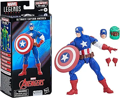 Marvel Hasbro Legends Series Ultimate Captain America 15cm Action Figure • £21.99