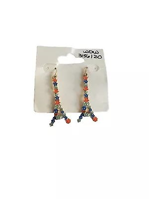 Disney Parks Women's Sparkle Eiffel Tower Drop Earrings 2 Inches • $8.50