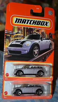 Matchbox 2010 MINI COOPER S CABRIO # 52 OF 100  Lot Of 2 NEW • $11