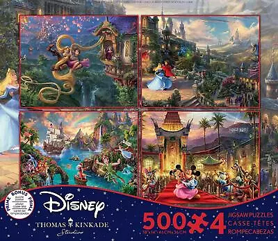 Disney Multipack Jigsaw Puzzle Collection - Tangled Sleeping Beauty Peter Pan • $50.95