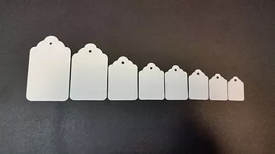 £3.50 • Buy White UnStrung String Kraft Tags Swing Price Tickets Jewellery Labels
