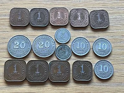 £1.99 • Buy Malaya Collection 16 Coins All Diff Dates Types 1939 - 1961