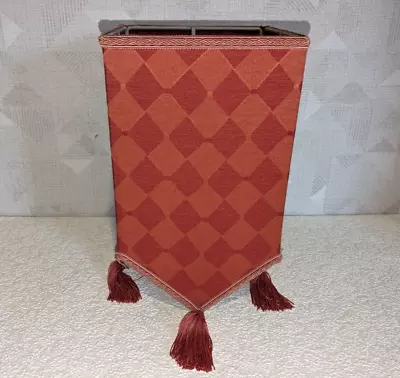 Vintage Lampshade Check Pattern Red • £24.99