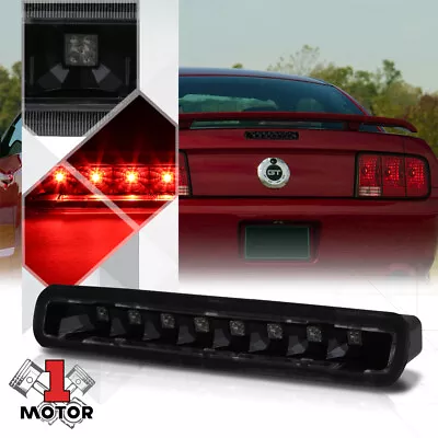 Black Housing Smoke Lens Rear LED Third [3rd] Brake Light For 05-09 Ford Mustang • $23.89