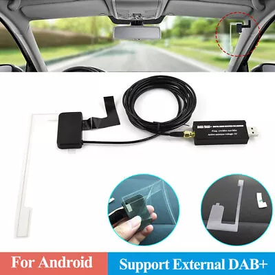 For Android DAB+Digital Radio Receiver Box Amplified Aerial Antenna Headunit USB • £23.99