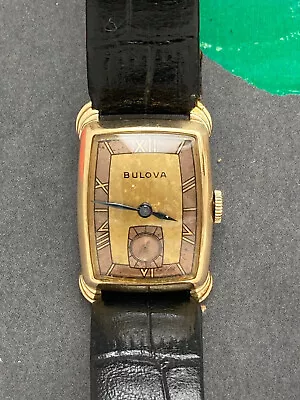 Bulova  Senator  Rolled Gold And Steel Vintage Wristwatch In Presentation Case • £170
