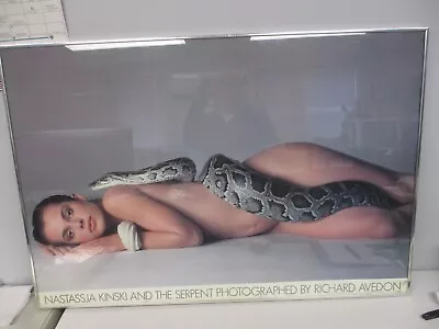 Original 1981 Framed Richard Avedon Natassja Kinski & The Serpent Snake Poster • $300