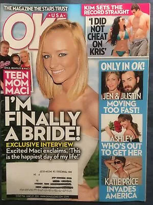 $14.95 • Buy OK Weekly Magazine June 27 2011 Teen Mom Maci - Kim Kardashian - Katie Price