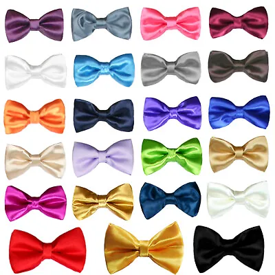 $11.99 • Buy Satin Double Layers Bow Tie  For Baby Toddler Boys Wedding Formal Tuxedo Suit