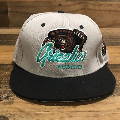 Vancouver Grizzlies Hat Snapback Cap Mens Gray NBA Basketball Retro Memphis READ • $30.88