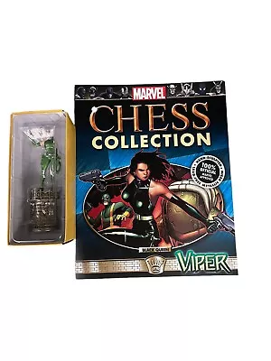 Eaglemoss Marvel Chess Piece Viper Black Queen With Magazine • $25