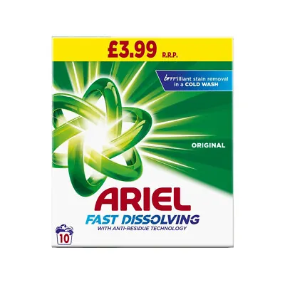 Ariel Washing Powder Fast Dissolving 600g - Removes Stains In One Wash! • £6.99