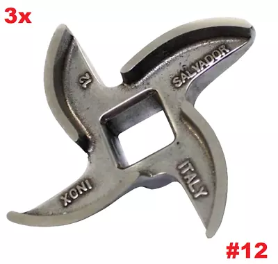Mincer Blade No 12 Stainless Steel Curved Edge Genuine Salvador X3 • £30.75