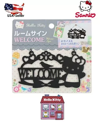$16.95 • Buy Authentic Sanrio Hello Kitty Metal Welcome Door Room Sign Home Garden Decoration